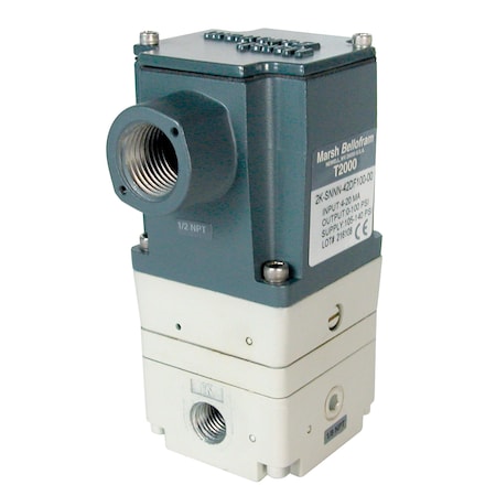Bellofram Precision Controls Transducer, Electro-Pneumatic, Type I/P, T2000, 0-100 psi, 4-20mA, Intr. Safe 2KSNNF42DF10000